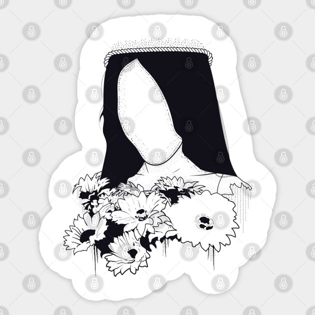 Black & white Elegant Art 12 Sticker by Frajtgorski